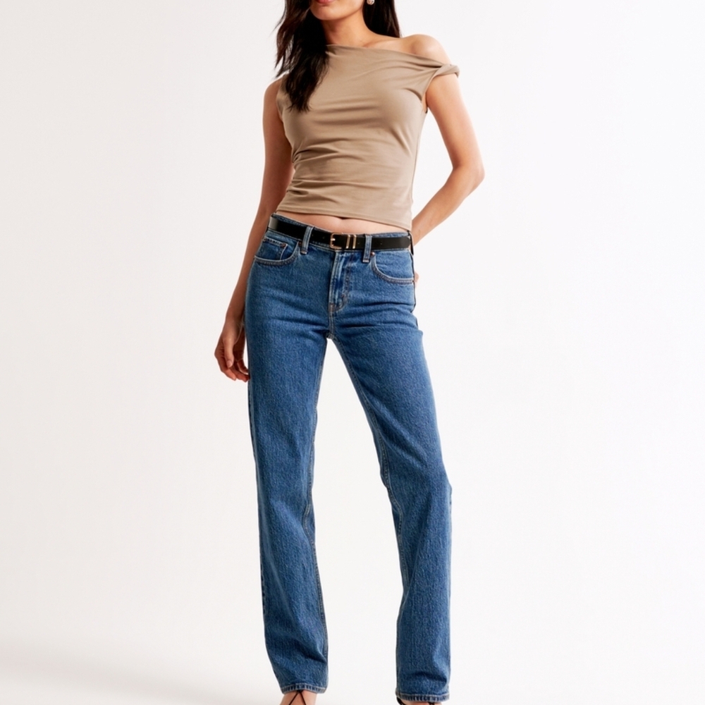 Abercrombie & Fitch Blue Straight Leg Jeans